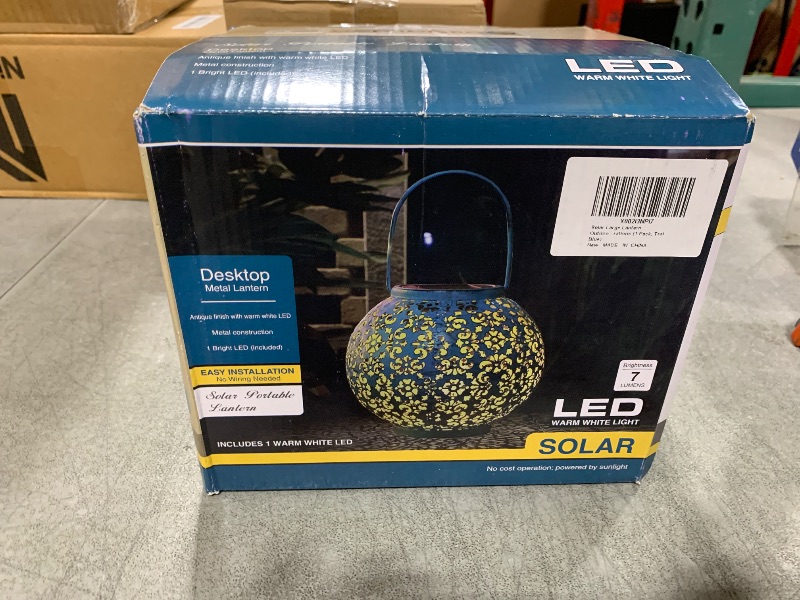 Photo 1 of Outdoor Solar Big Lanterns Waterproof, Go2garden Gifts for Women Mom Garden Yard Decor Lights for Patio, Yard, Party Ornaments,Birthday Mothers Day Gifts for Grandma (1 Pack, Teal Blue)