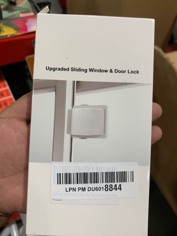 Photo 1 of Sliding Door Lock, 2 Pack Child Safety Sliding Glass Door Lock for Sliding Glass Doors, Sliding Windows, Sliding Closet, etc. Easy to Installation Provides More Security for Your Baby and Pets