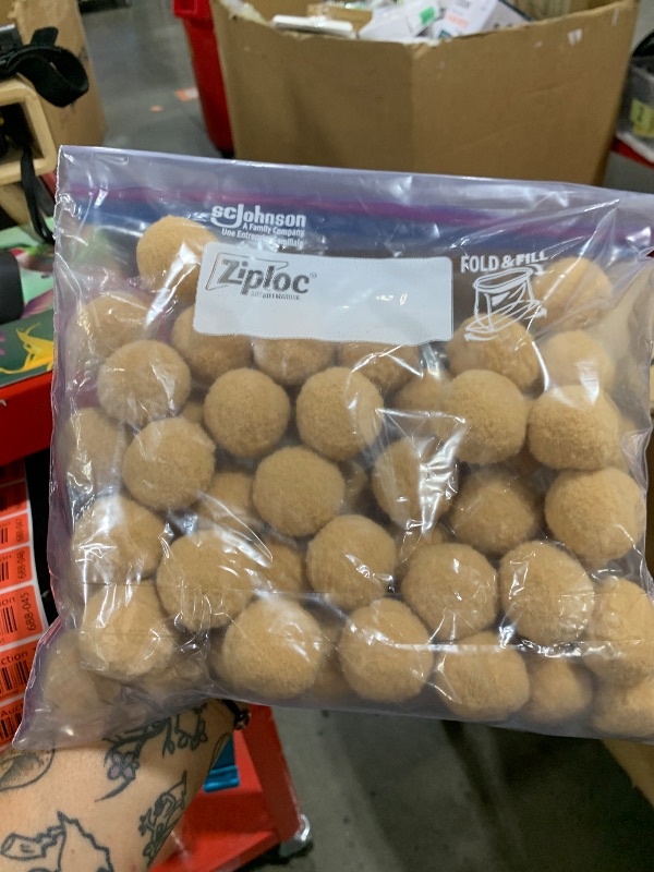 Photo 1 of YYCRAFT Craft Pom Pom Balls 1.5 Inch Pom Poms 50pcs?Pom Size:1.5",Tan