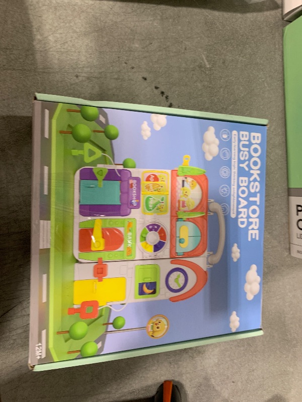 Photo 1 of Toddler Toys for 1-2 Year Old Boy, Musical Montessori Busy Board, Early Educational Toy for Toddlers 1-3, Motor Skills Developmental Toy for 12-18 Month Age, Birthday Gift for 1+ Year Old Boy Girl