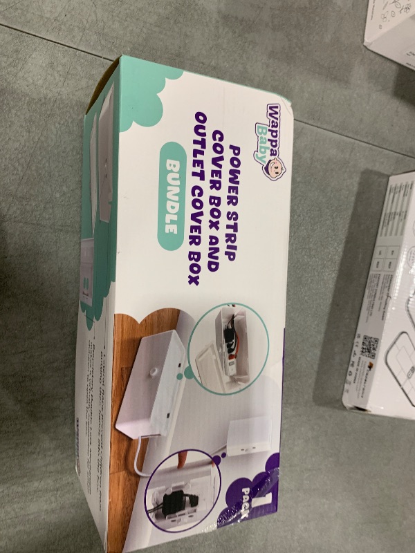 Photo 1 of Power Strip Cover and Outlet Cover Box - Effectively Baby Proofs Power Strip on Floor or Wall, Protects Small Hands & Fingers, Cover Box and Outlet Cover Box