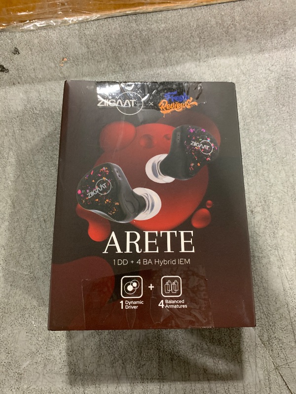 Photo 1 of Linsoul ZiiGaat x Fresh Reviews Arete in Ear Monitor, 1DD+4BA Hybrid Earphone IEM, Wired Gaming Earbuds, Studio Monitor Tunning, with Detachable IEM Cable for Musician Audiophile(Black)
