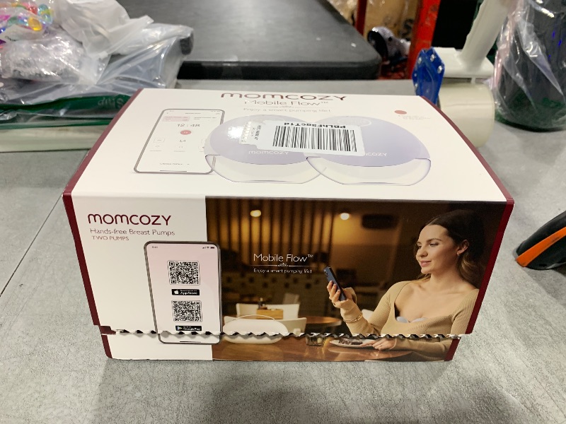 Photo 1 of Momcozy Breast Pump Hospital-Grade, Hands Free Breast Pump App with Leak-Proof DoubleFit Flange, Personalized Multi-Modes & 15 Levels, 2 Count