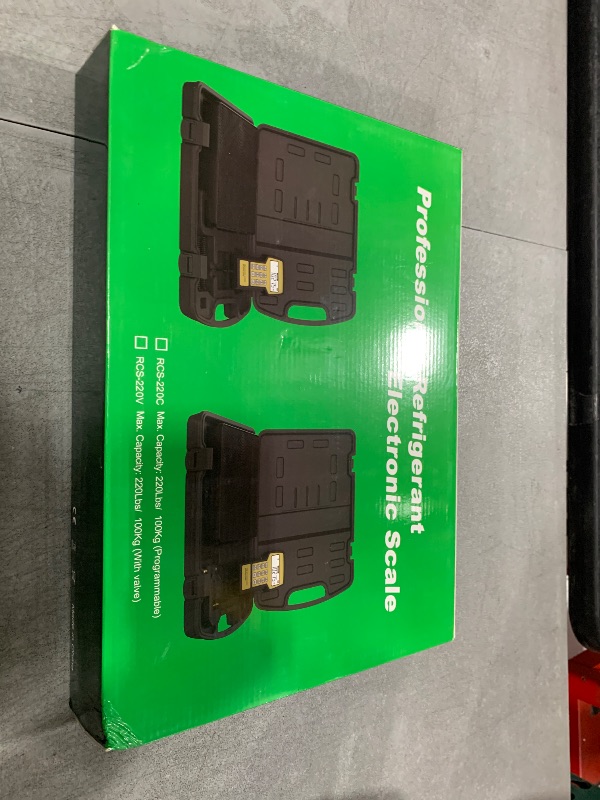 Photo 1 of P PBAUTOS 220LBS Electronic Digital Refrigerant Charging Weight Scale with Portable Case, HVAC Refrigerant Scale for All Refrigerant Recovery Tanks