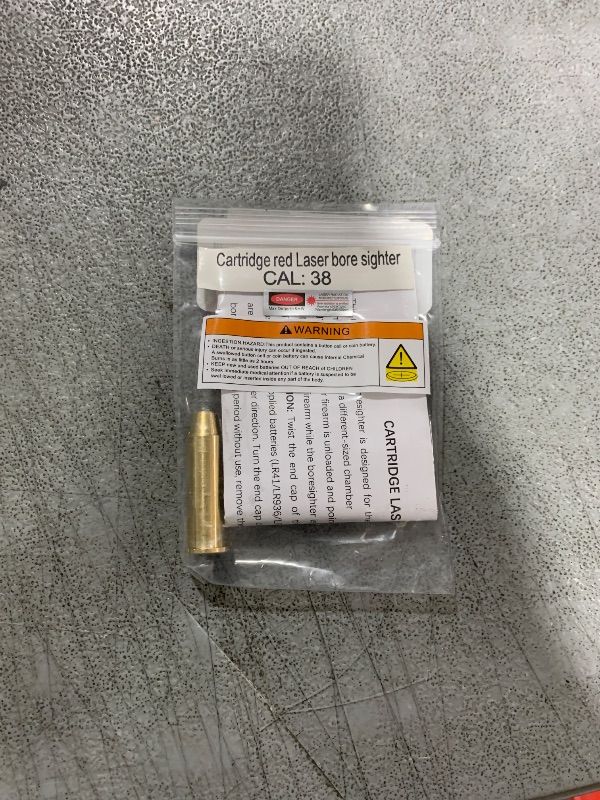 Photo 1 of MOSANDON Red Dot Laser Boresighter, Bore Sight Lase for .38 Caliber,Laser Boresighter with 2 Sets of Batteries for Hunting