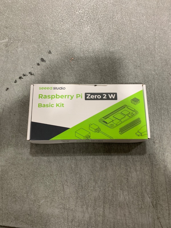 Photo 1 of Raspberry Pi Zero 2 W Basic Kit, Header, Heatsink, USB Cable, HDMI Adapter (with Quad-core CPU,Bluetooth 4.2,BLE,onboard Antenna,etc.)