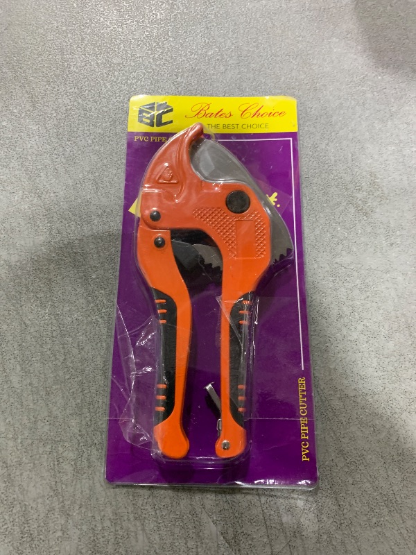 Photo 1 of Bates- Pvc  Cutter, Cuts up to 1-1/4", Ratcheting PVC Pipe Cutter Tool, Pipe Cutters PVC, PVC Pipe Shears, PVC Cutter, Plastic Pipe Cutter, PEX Pipe Cutter, PVC Cutter Tool, PVC Ratchet Cutter