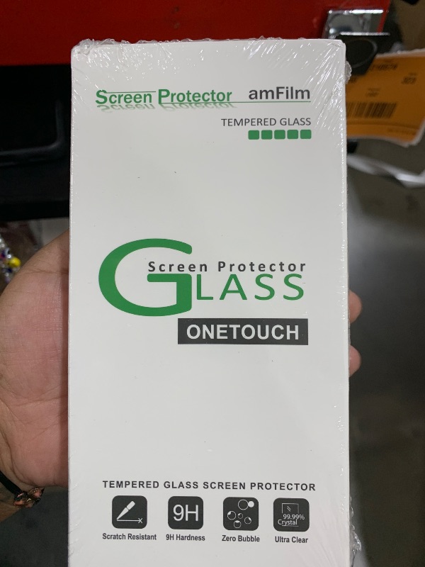 Photo 1 of amFilm OneTouch Glass Screen Protector for iPhone 11, iPhone XR (6.1") with Easy Installation Kit, Tempered Glass, 2 Pack