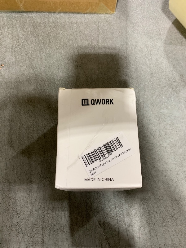 Photo 1 of QWORK Drum Plug Locking Device, 2 in Outside Dia, Aluminum Alloy, with 1 x Security Padlock (Keyed Differently), for Most 55 GallonPlastic Drums with 2 Inch Bung Holes