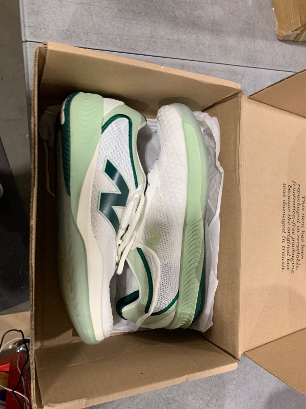 Photo 1 of New Balance Women's FuelCell 996 V6 Tennis Shoe, Sea Salt/Natural Mint/Marsh Green, 11