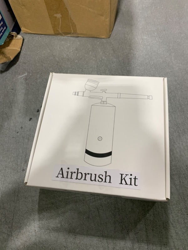 Photo 1 of Airbrush Kit with Compressor - 48PSI Rechargeable Cordless Non-Clogging High-Pressure Air Brush Set with 0.3mm Nozzle and Cleaning Brush Set for Nail Art, Makeup, Painting, Cake Decor