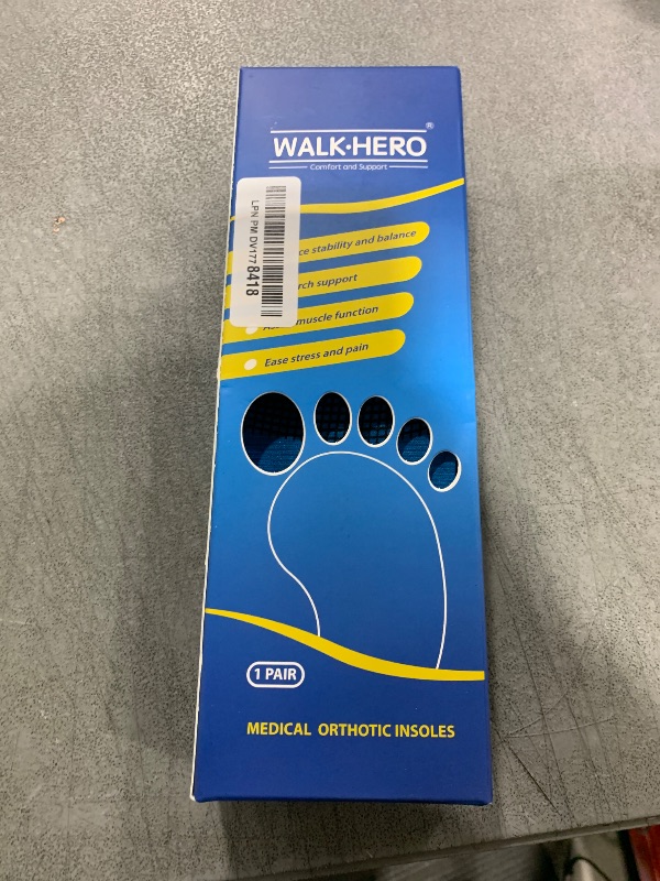 Photo 1 of Inserts Relieve Plantar Fasciitis - Flat Feet Insoles Arch Supports, Orthotic Insoles for Foot Pain Arch Pain Reduce Muscle Fatigue Absorb Shock (Mens 5-5 1/2 | Womens 7-7 1/2)