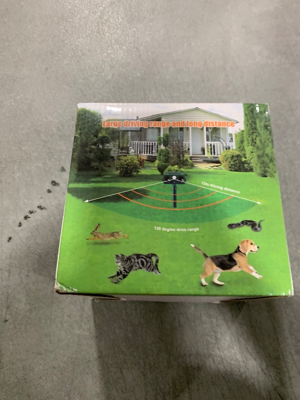 Photo 1 of Cat Repellent Outdoor, Deer Squirrel Repeller Devices, Solar Ultrasonic Coyote Deterrent with Motion Sensor to Scare Dog Raccoon Rabbit Out of Garden, Skunk Repellent for Yard(2Pack)