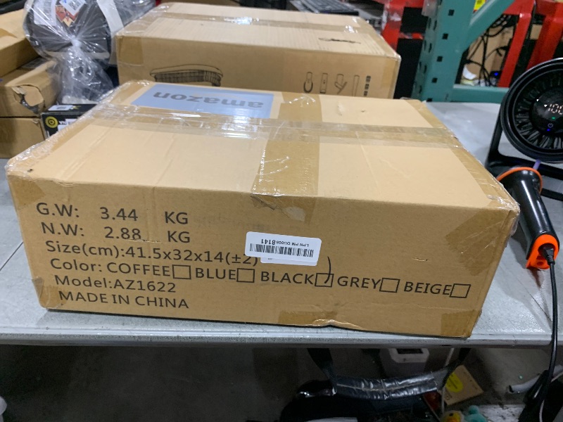 Photo 1 of SORCEDAS Portable Wardrobe Closet Storage Organizer Metal Hanging Rack Non-Woven Fabric 34 Inch Black