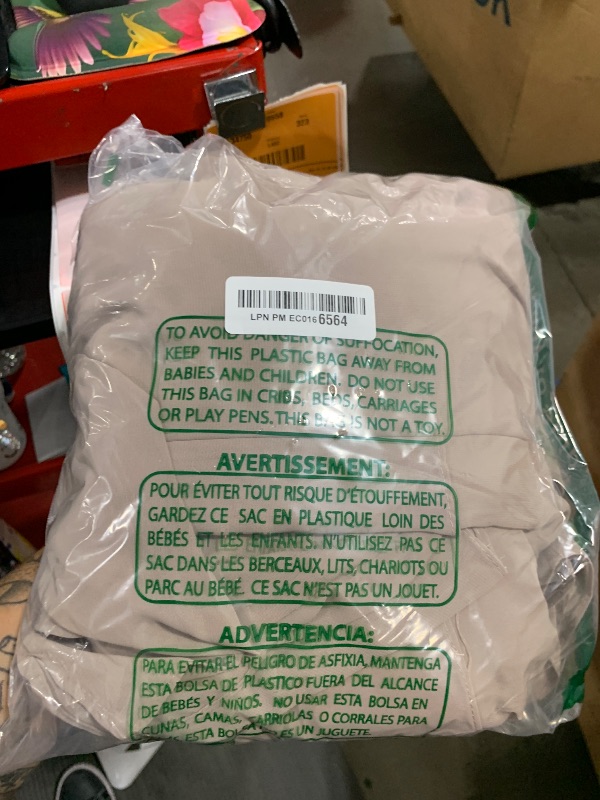 Photo 1 of PUXIU Long Taupe Plus Size Crew Neck Chiffon Ruffles Mother of The Bride Dressesfor Women 3/4 Sleeve Formal Evening Dress with Pockets 12