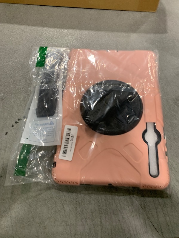 Photo 1 of SUPFIVES Case for Samsung Galaxy Tab S7 FE 12.4 Inch 2021 : [Upgraded Military Grade] Full-Body Rugged Protective Soft Silicone Cover - Kick Stand- Handle/Shoulder Strap- S Pen Holder- Pink