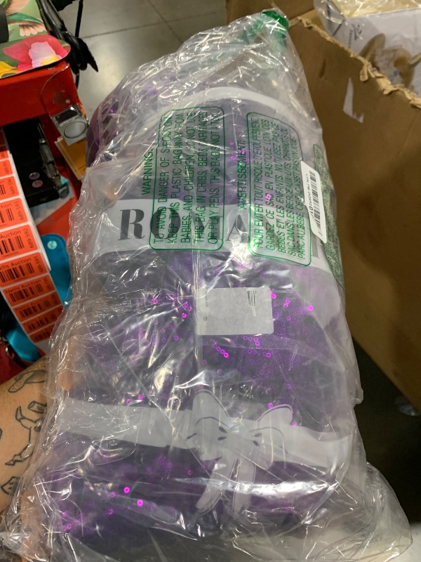 Photo 1 of OMKSIH Wedding Aisle Runner Purple Carpet Runner for Party 4x20FT Wedding Aisle Rug Outdoor Sequin Aisle Runner for Ourdoor Glitter Runner Aisle Indoor for Prom Party Decorations