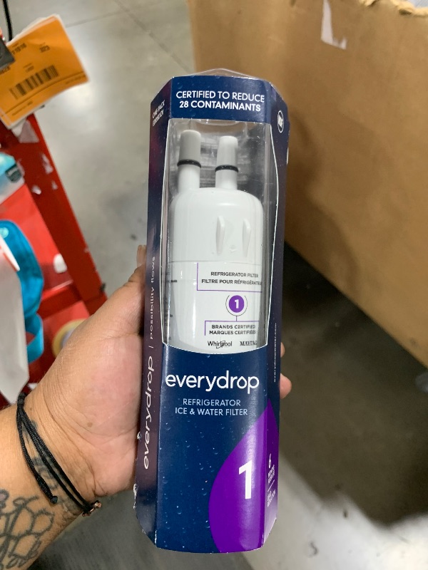 Photo 1 of everydrop by Whirlpool Ice and Water Refrigerator Filter 1, EDR1RXD1, Single-Pack , Purple
