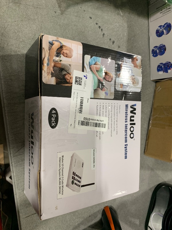Photo 1 of Wuloo Intercoms Wireless for Home 5280 Feet Range 10 Channel 3 Code, Wireless Intercom System for Home House Business Office, Room to Room Intercom, Home Communication System (4 Units Set, White)