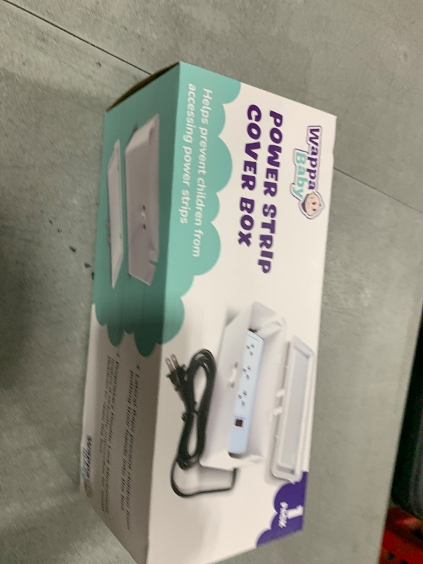 Photo 1 of Power Strip Cover Box - Effectively Baby Proofs Power Strip with Patented Dual Lock. Convenient Side Openings for Cords & Cables. Protects Small Hands & Fingers
