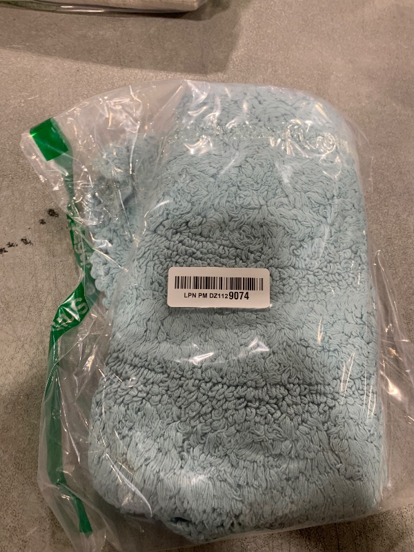 Photo 1 of Chardin home Aqua Blue Crochet Bathrug,100% Cotton Round bathmat with artisanally Handcrafted Crochet Border, 24 Inch Diameter, Perfect for Half Baths, Powder Rooms, bathrooms