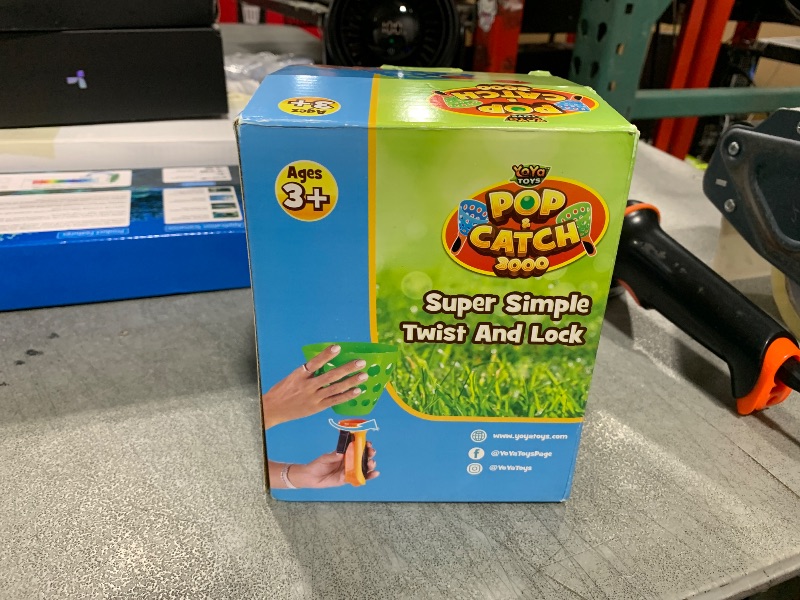 Photo 1 of YoYa Toys Pop and Catch Ball Game - Indoor Outdoor Kids Play Activities, Pop-Pass-Catch Games for Camping, Beach Sport, Backyard, Pool - 2 Launcher Baskets, Ages 3 4 5 6 7 8 9 Year Old Boys Girls Gift