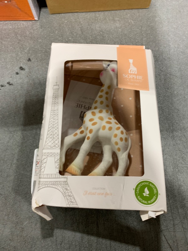 Photo 1 of Sophie la girafe | Handcrafted for 60 Years in France | 100% Natural Rubber | Designed for Teething Babies | Awaken All 5 Senses | Easy to Clean | Pack of 1