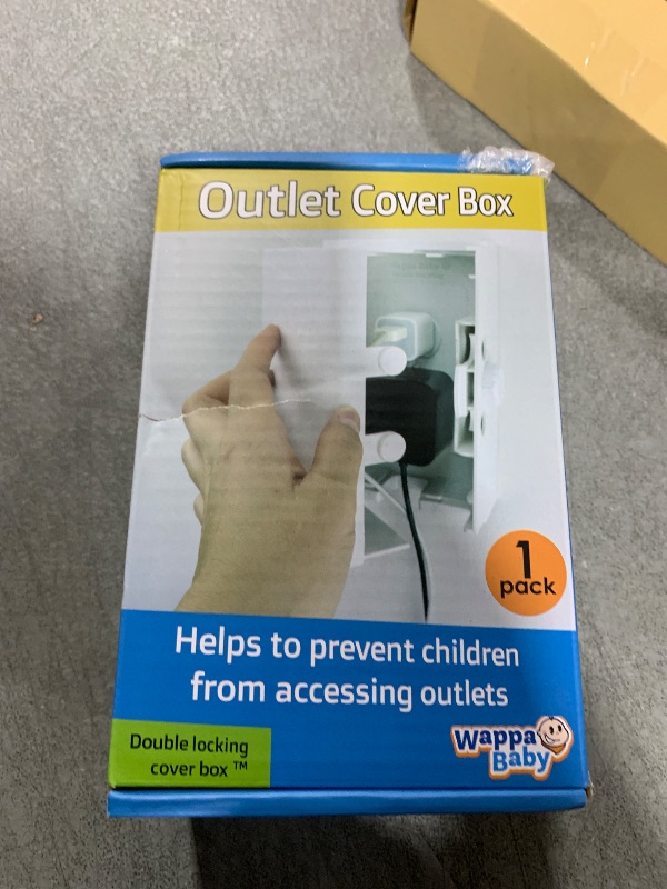 Photo 1 of Baby Safety Outlet Cover BOX [Patent Pending] Double Lock for Much Better Toddler Proofing, Easier Operation, Simple 3 Step Install with Included Screws. Provides Extra Space Inside for Plugs,Adapters