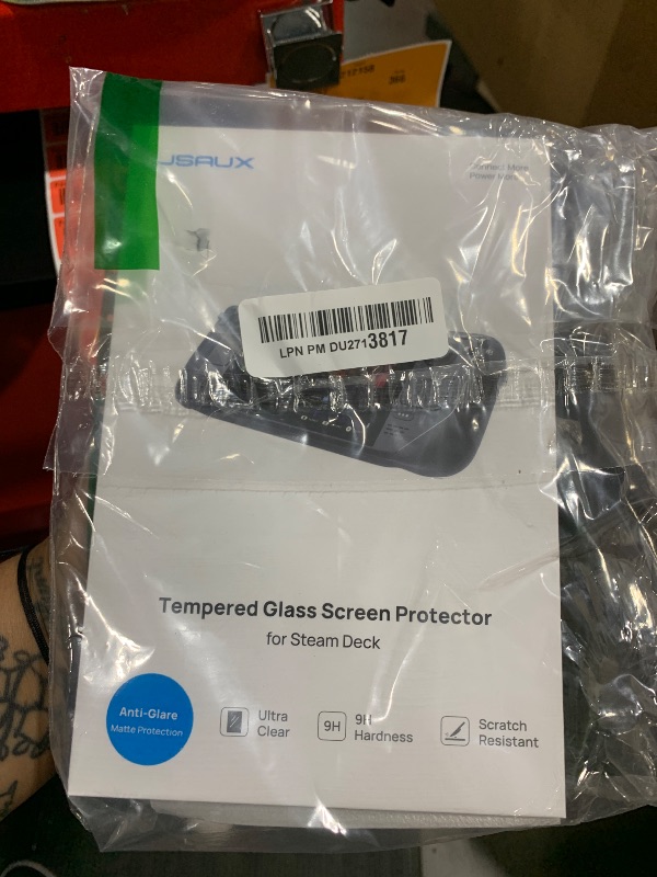 Photo 1 of JSAUX 2-Pack Anti Glare Screen Protector for Steam Deck, 9H Hardness Matte Tempered Glass with Guiding Frame, Scratch Resistant, Comes with Toolkits
