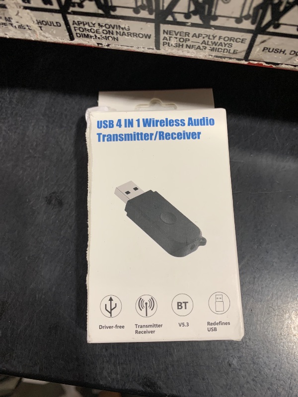 Photo 1 of 2 in 1 Bluetooth V5.3 Transmitter Receiver, BT USB Adapter, Wireless Audio Transmitter for TV to Bluetooth Headphones, Low Latency, Power by USB for TV/PC Home/Car Sound System