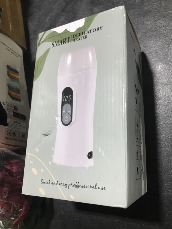 Photo 1 of Digital Honey Wax Kit for Women's Hair Removal - Roll On Warmer with 2 Cartridges and 100 Wax Strips