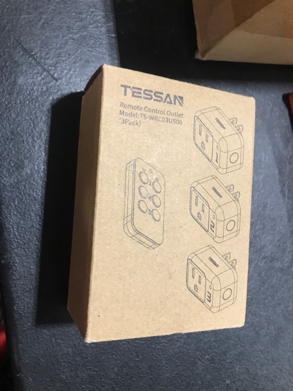 Photo 1 of Remote Control Outlet, TESSAN Electrical Light Switch, Plug in Wall Plug with ON/Off Switch for Indoor String Lights, Lamps, Home Small Appliances, 100ft Range (1 Remote + 3 Outlets)