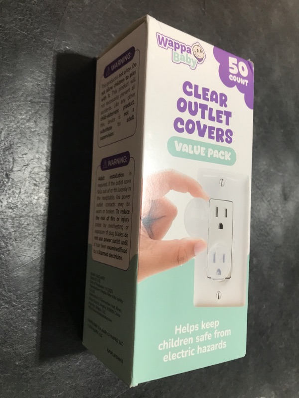Photo 1 of Clear Outlet Covers (50 Pack) Value Pack – Baby Safety Outlet Plug Covers – Durable & Steady – Child Proof Your Outlets Easily