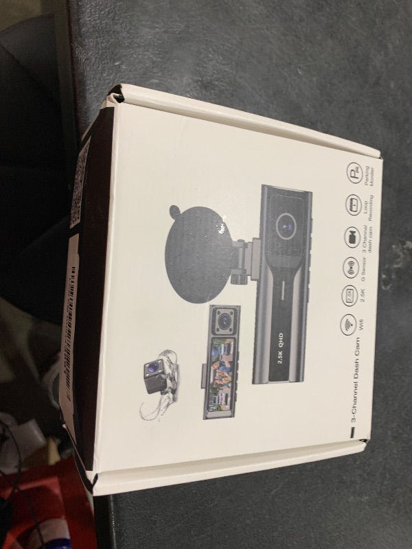 Photo 1 of FHD Dash Cam Front and Rear Inside, 3 Channel Dash Camera for Cars,5GWiFi, 2.5K Front + 1080P+1080P Rear & Inside,Car Camera with Night Vision, Loop Recording, G-Sensor, 24H Parking Mode, 64GB Card