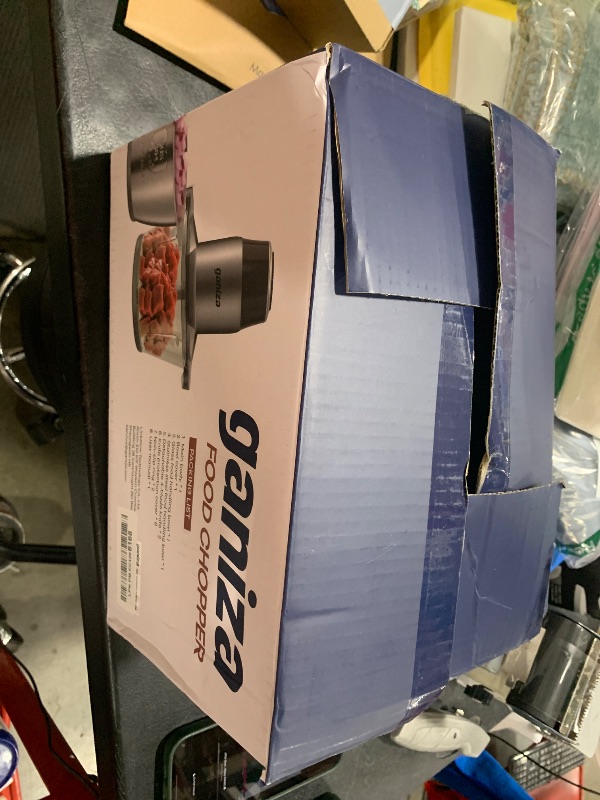 Photo 1 of GANIZA Food Processors, Electric Food Chopper with Meat Grinder & Vegetable Chopper - 2 Bowls (8 Cup+8 Cup) with Powerful 450W Copper Motor - Includes 2 Sets of Bi-Level Blades for Fruits/Meat/Nuts