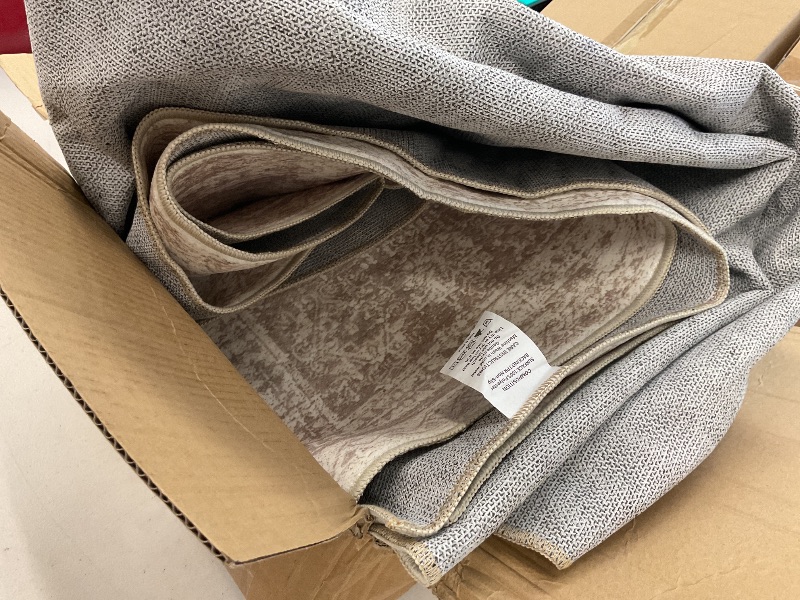 Photo 1 of Soalmost 6x9 Area Rug for Living Room Washable 6x9 Rug Non-Slip Modern Rugs for Bedroom Dinning Room Ultra-Thin Indoor Beige Rug