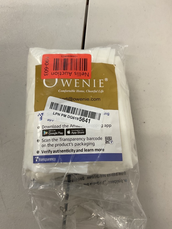 Photo 1 of OWENIE Sheer Curtains 84 inch Length, Ivory Sheer Cutains 2 Panels Set for Bedroom/Living Room, Rod Pocket Voile Fimly Drapes, 2pcs, Each 42" W x 84" L