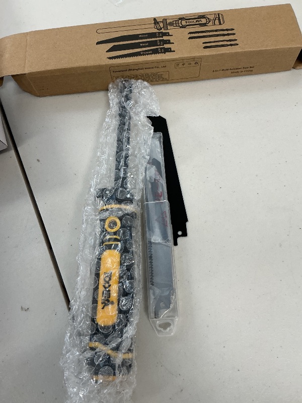 Photo 1 of TOOLAN: 8-In-1 Multi Blades Hand Saw, Drywall Cutter. Hacksaw. Long Blade Hand Saw, Jab Saw, For Cutting Drywall, Sheetrock, Wood, Metel, Plastic, Plywood. Blade Quick Change Mechanism.