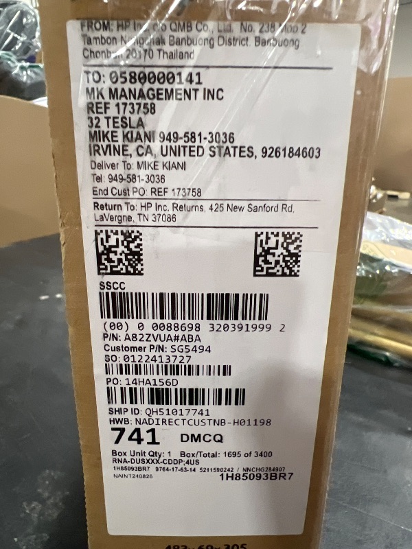 Photo 1 of HP 255 G10 15.6" FHD Business Laptop, AMD Ryzen 7 7730U, 16GB RAM, 512GB PCIe SSD, Numeric Keypad, Webcam, Wi-Fi 6, HDMI, Windows 11 Pro, Black