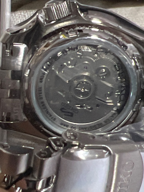 Photo 1 of Seiko SSK003 Automatic Watch for Men - 5 -Sports - Blue Dial with Date Calendar and Luminous Hands & Markers and Black & Blue GMT Bezel, 100m Water-Resistant