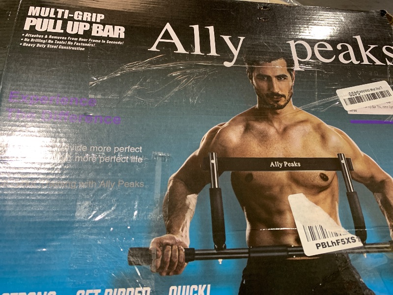 Photo 1 of ALLY PEAKS Pull Up Bar Thickened Steel Pipe Super Heavy Duty Steel Frame Upper Workout Bar| Multi-Grip Strength for Doorway | Indoor Chin-Up Bar Fitness Trainer for Home Gym Portable (silver2)
