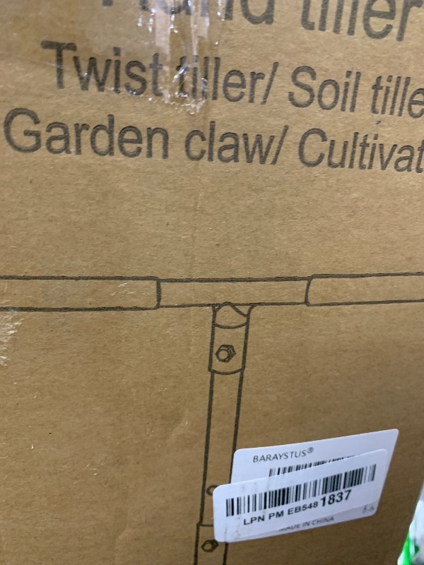 Photo 1 of BARAYSTUS Garden Hand Tiller Garden Claw Twist Tiller Cultivator Tiller Soil Lossener Lawn Aerator Areator Loosen, Rototiller, Garden Bed and Plant Box Cultivator, Garden Tools.