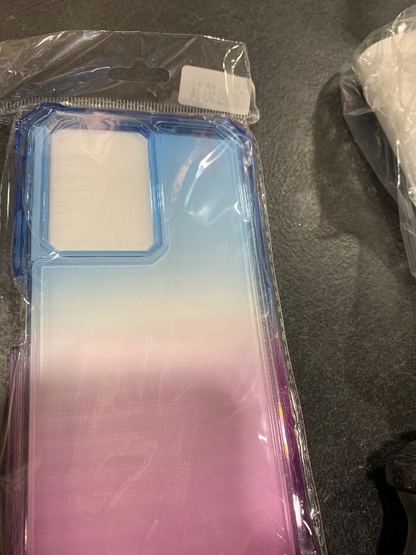 Photo 1 of Ailiber for Outlast 5G Phone Case 2024, Cricket Outlast 5G Phone Case with Screen Protector, Shockproof Corners TPU Bumper, Dual Layer Silicone Protective Cell Phone Case-Blue Pink