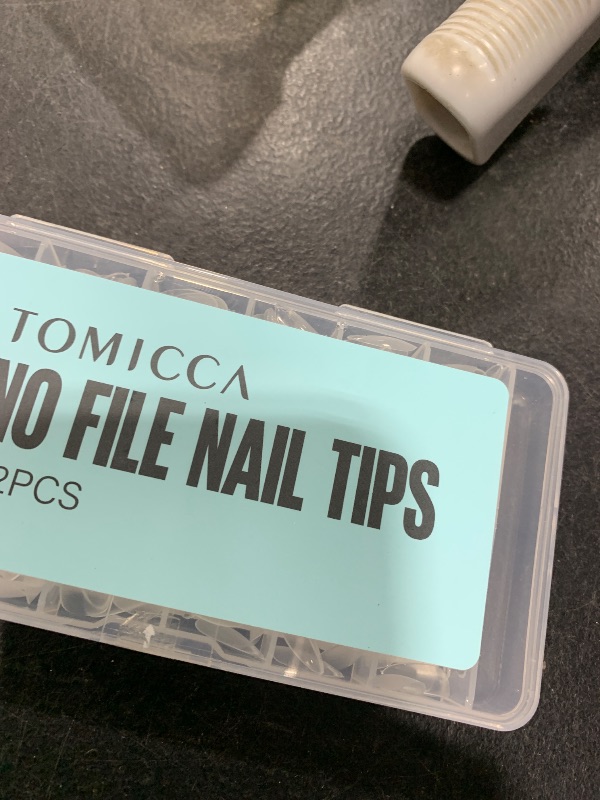 Photo 1 of TOMICCA Short Almond Nail Tips,192Pcs Acrylic Fake Nails Gel Nail Tips, 12Sizes for Nail Extension Home DIY Nail SalonLPNPMEJ1709547
