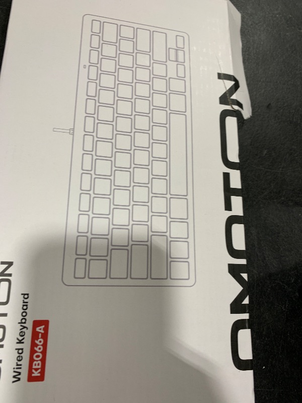 Photo 1 of OMOTON Wired Keyboard for Mac with Dual Interface, Comfortable Typing Angle & Stable Connection, Compatible with MacBook, iMac, Mac Mini, PC-White