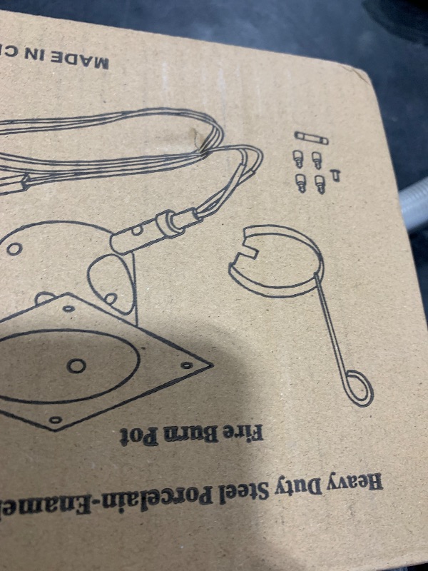 Photo 1 of Heavy Black Enamel Fire Pot and Hot Rod Ignitor Kit Replacement Parts for Traeger and Pit boss and Camp Chef Pellet Grill (Enamel Fire Pot and Hot Rod)