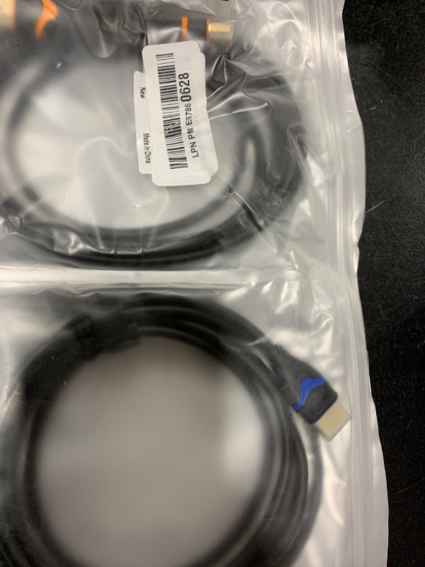 Photo 1 of ApoJodly 4K HDMI Cable 6.6FT 2-Pack, HDMI to HDMI Cable High Speed HDMI Cord 2.0 Ultra HD 4K@60Hz, 2K@144Hz, HDR, 3D, Dolby, HDCP 2.2, ARC for PS5, PS4, HDTV, Monitor, Xbox, Blu-ray, Laptop