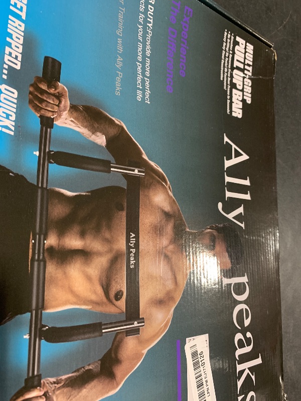 Photo 1 of ALLY PEAKS Pull Up Bar Thickened Steel Pipe Super Heavy Duty Steel Frame Upper Workout Bar| Multi-Grip Strength for Doorway | Indoor Chin-Up Bar Fitness Trainer for Home Gym Portable (silver2)