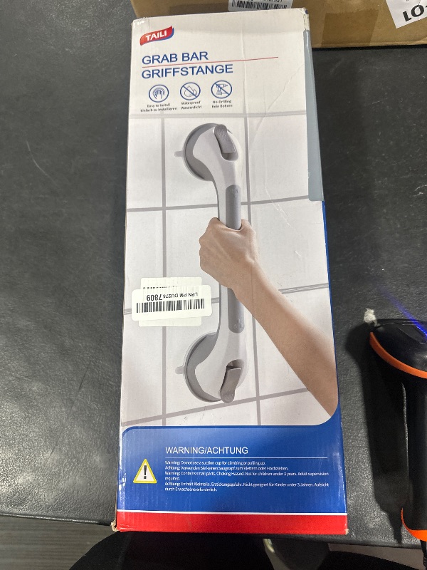 Photo 1 of TAILI Grab Bars for Bathtubs and Showers 2 Pack Suction Grab Bar, Heavy Duty Shower Handle Removable Bath Handrails for Seniors and Elderly, Bathroom Safety Grip No Drilling Waterproof,Grey