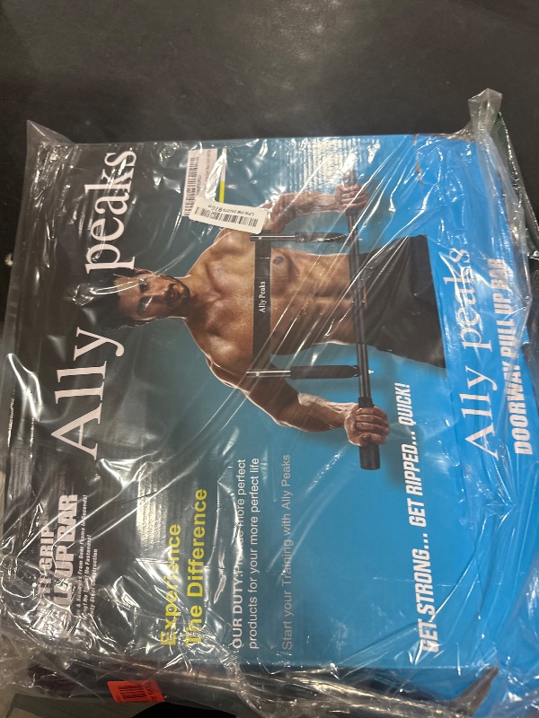 Photo 1 of ALLY PEAKS Pull Up Bar Thickened Steel Pipe Super Heavy Duty Steel Frame Upper Workout Bar| Multi-Grip Strength for Doorway | Indoor Chin-Up Bar Fitness Trainer for Home Gym Max Limit 440 lbs